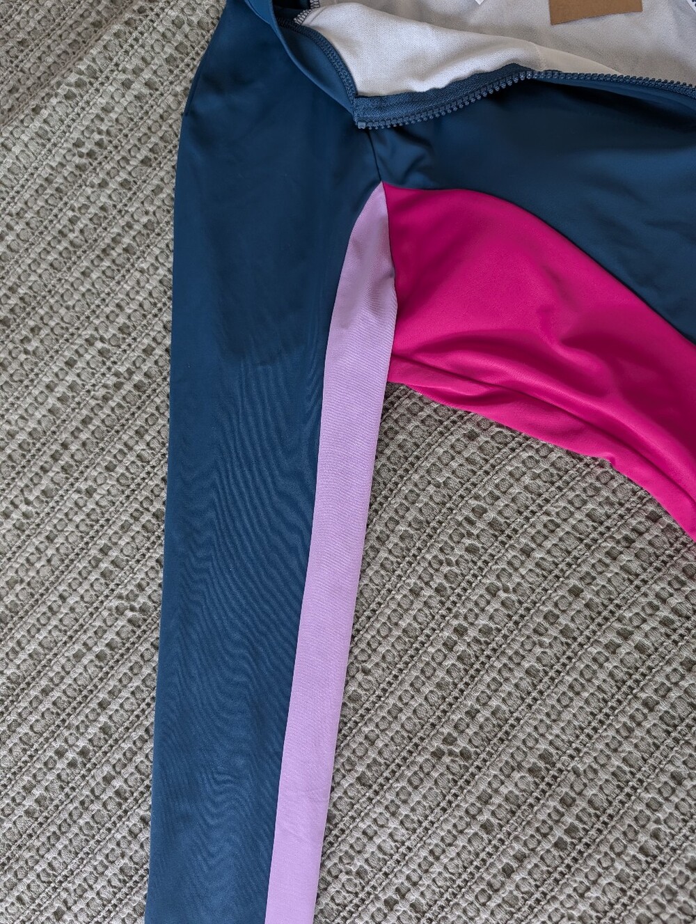Boden Colorblock Zip Front Rash Guard Swimsuit | NWT | US 12 - Picture 9 of 15